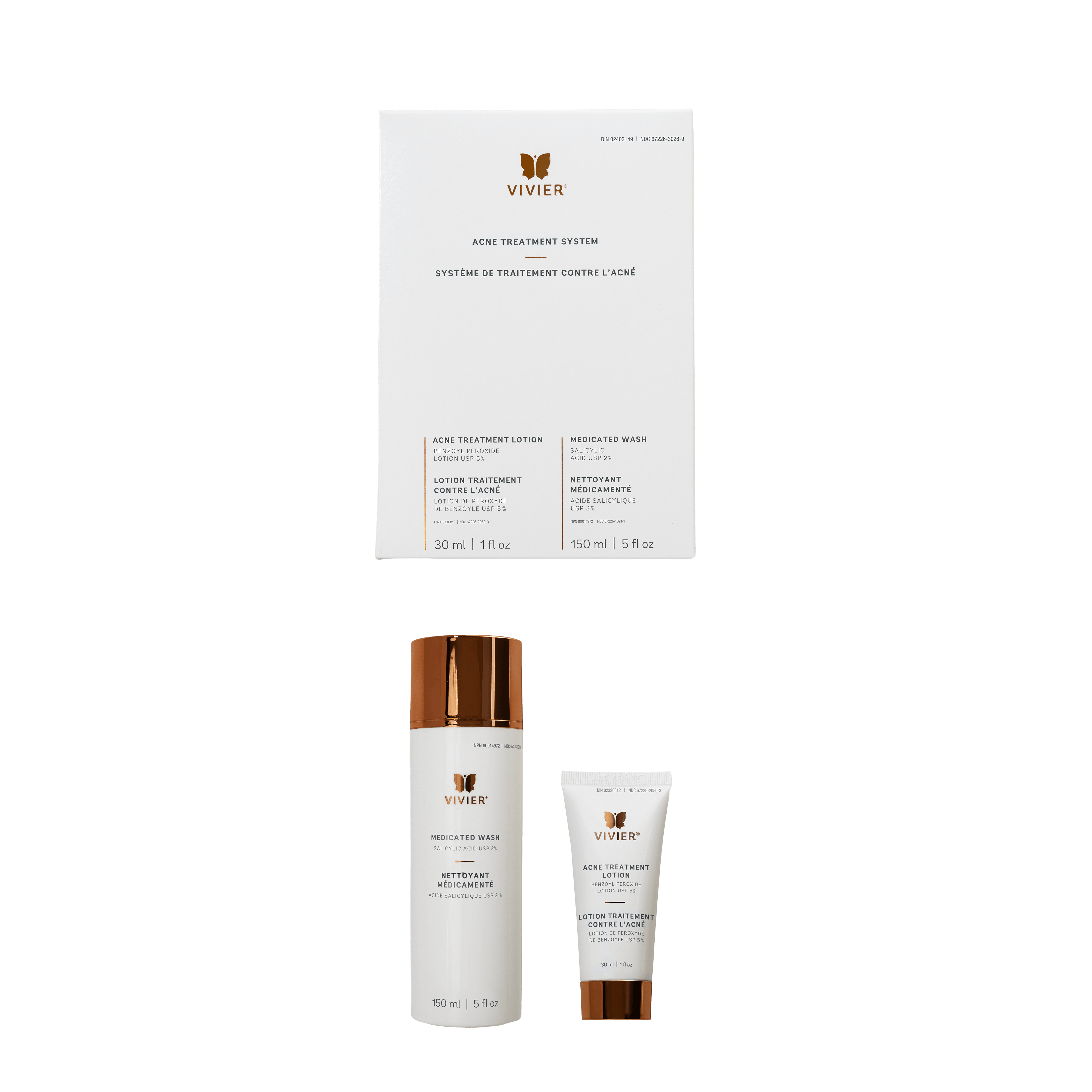 Acne-Treatment System skincare products set