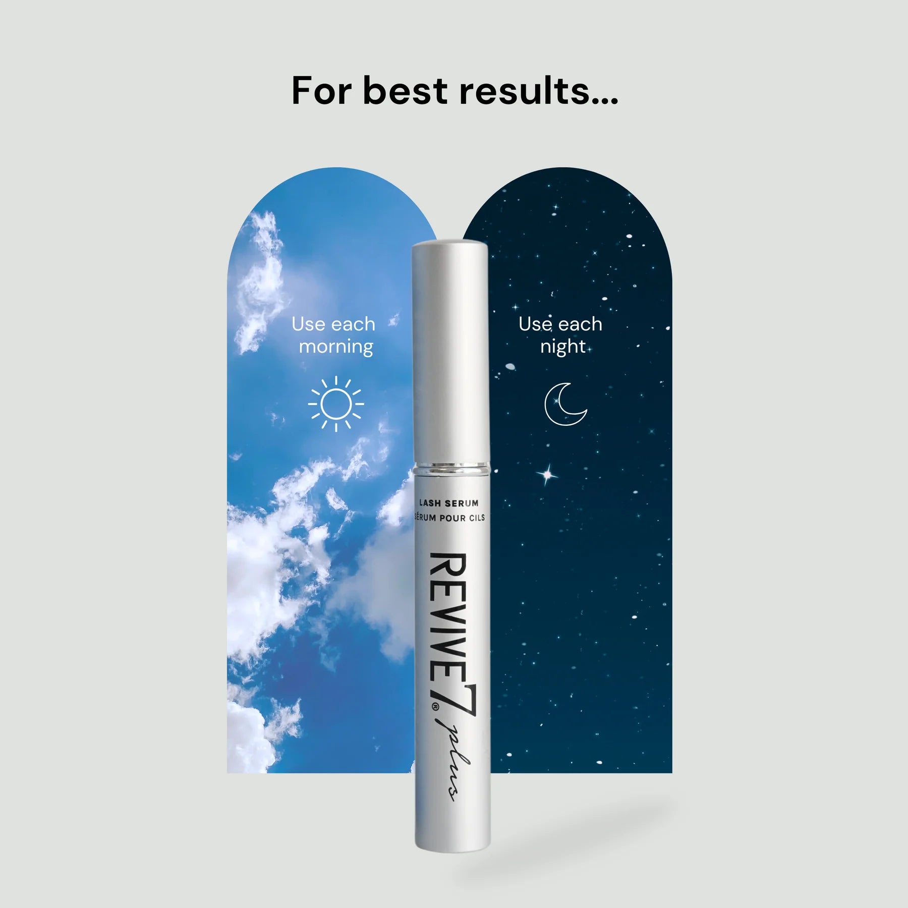 Revive 7 use each morning and night for best results, available at Foxy Face Studio in Orangeville, ON