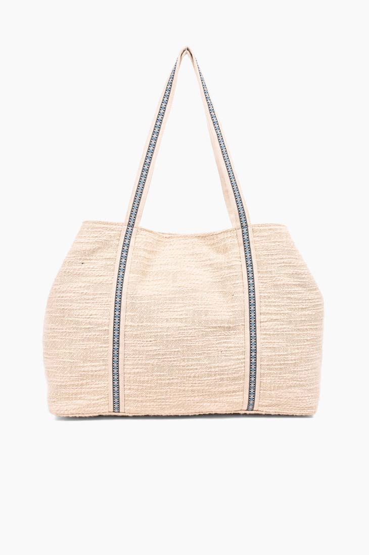 Bee Blue Beautiful Embellished Tote