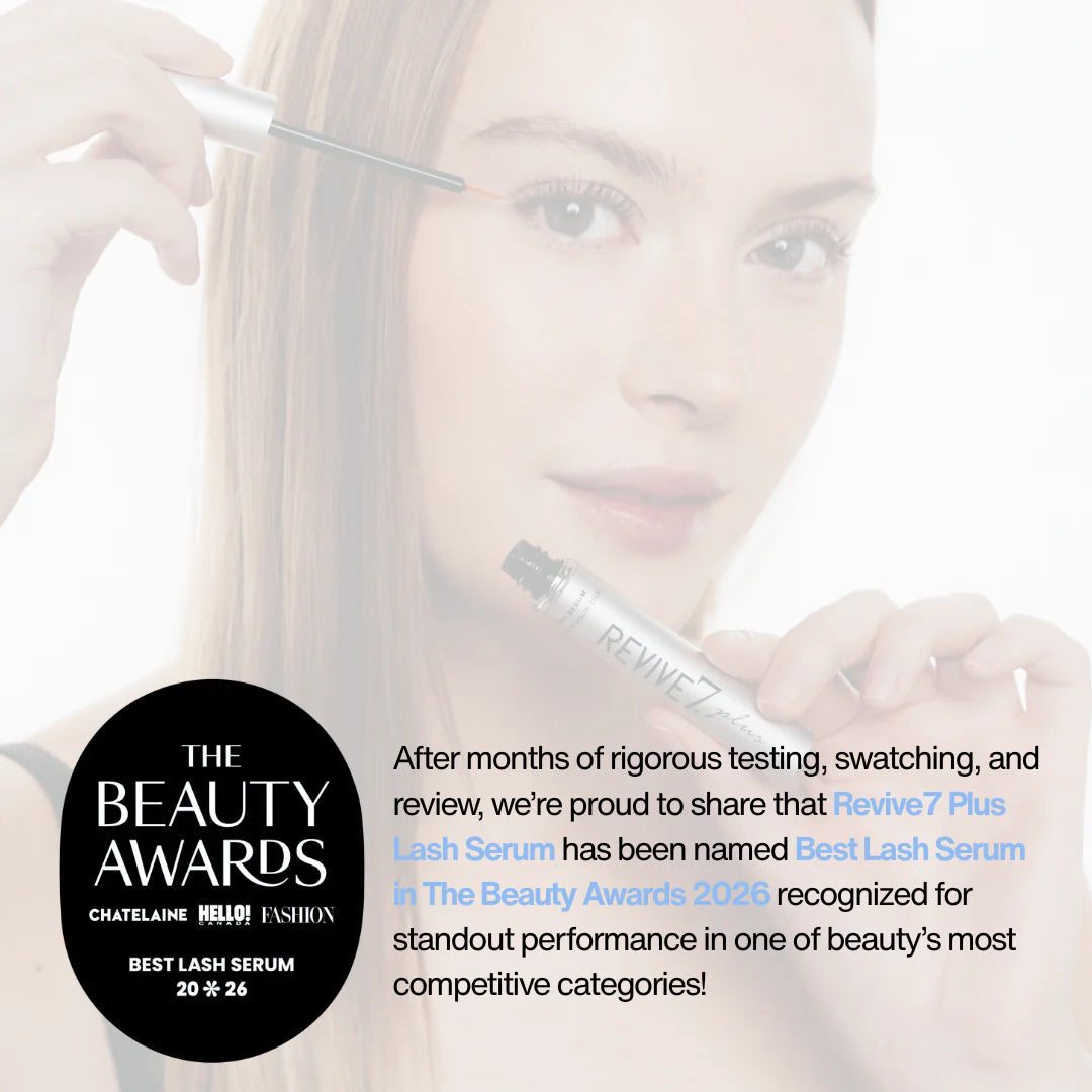 Woman placing revive 7 serum on her eyelashes, Revive 7 Won The beauty award for best lash serum for 2026
