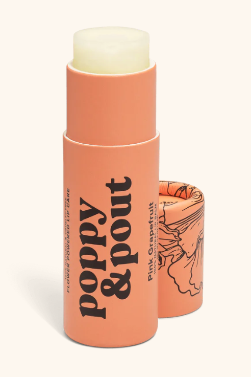 Poppy & Pout Lip Balm - Pink Grapefruit