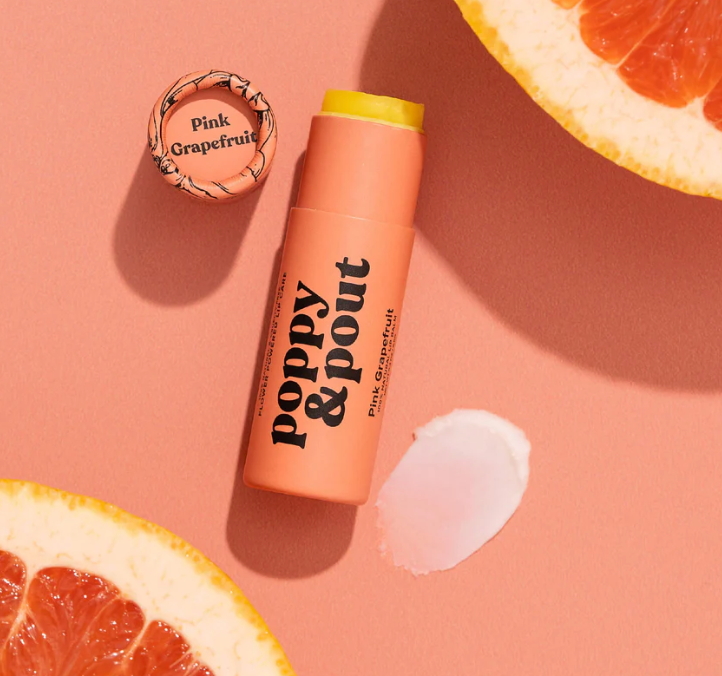 Poppy & Pout Lip Balm - Pink Grapefruit