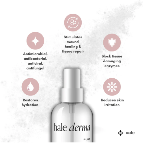 Hale derma  - spray hydrates dry skin 