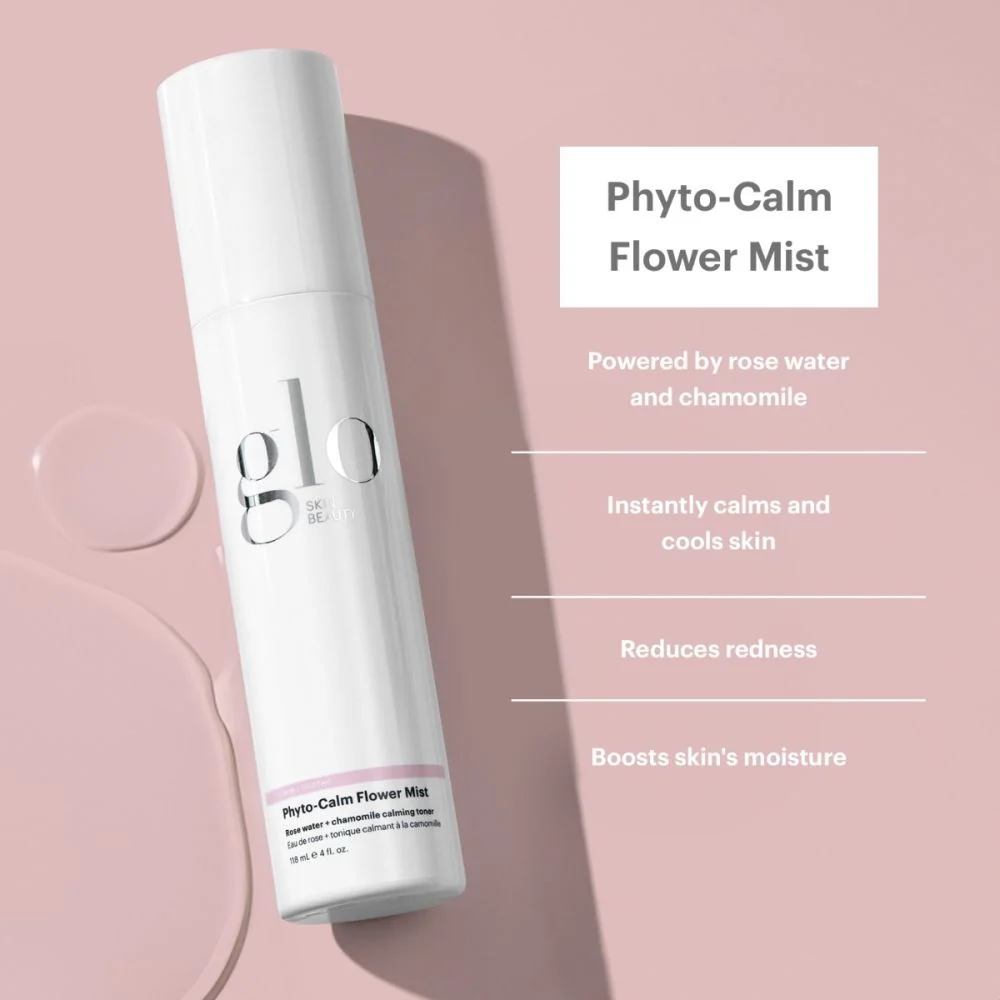 Image of Phyto-Calm Flower Mist Benefits- Powered by rose water and chamomile, instantly calms and cools skin, reduces redes, boots skins moisture