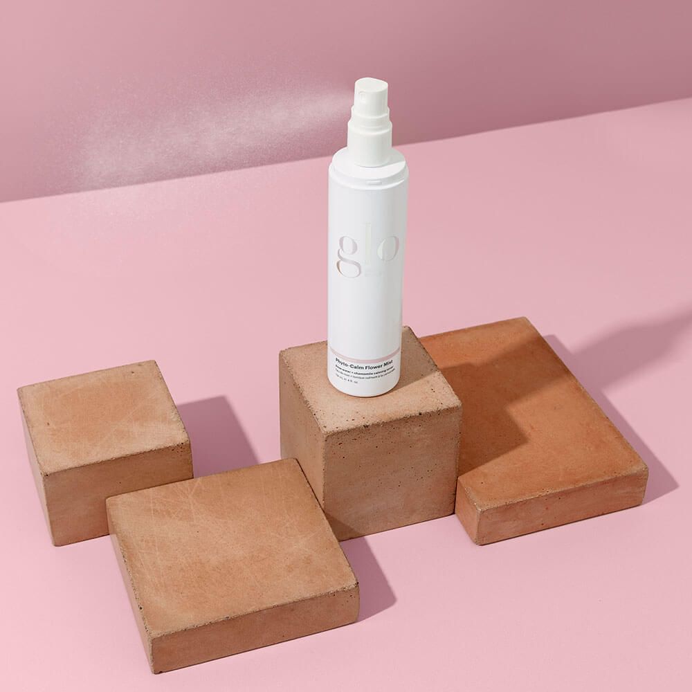 Product bottle showing mist from bottle - Phyto-Calm Flower Mist